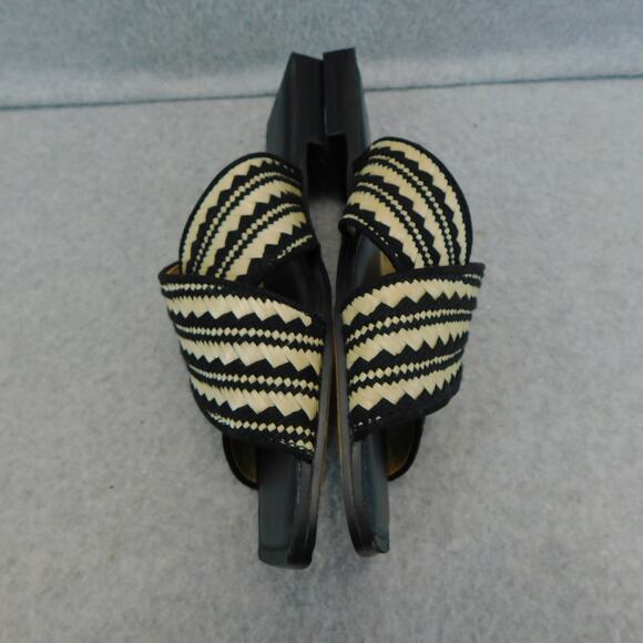 Ann Taylor Women's Flats Woven Straw Crossover Slide Sandals - Size 7 New - Picture 5 of 10